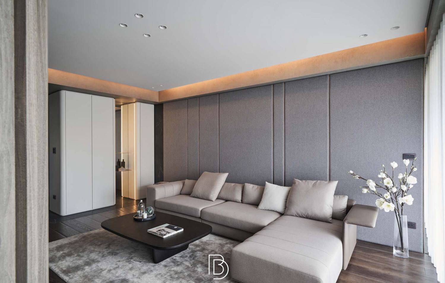 Phòng khách ở chung cư Thảo Điền Pearl