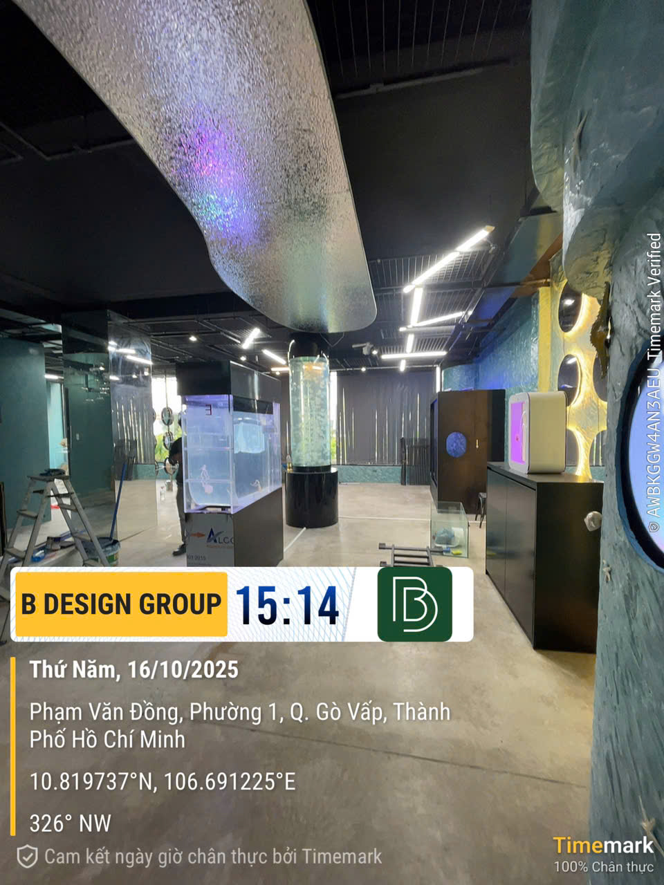 Quy trình thi công nội thất quán cafe Alien Coffee thực tế