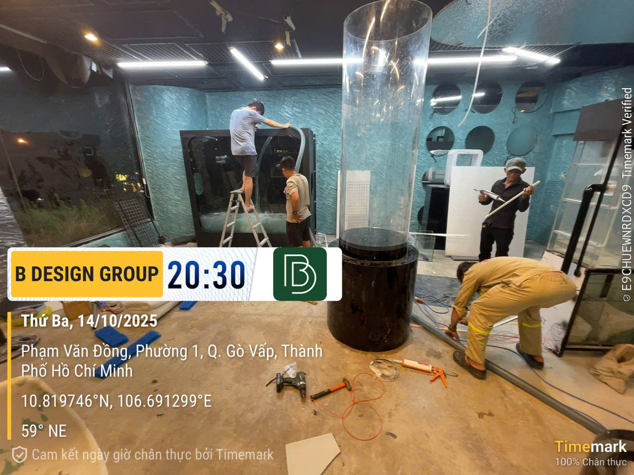 Quy trình thi công nội thất quán cafe Alien Coffee thực tế