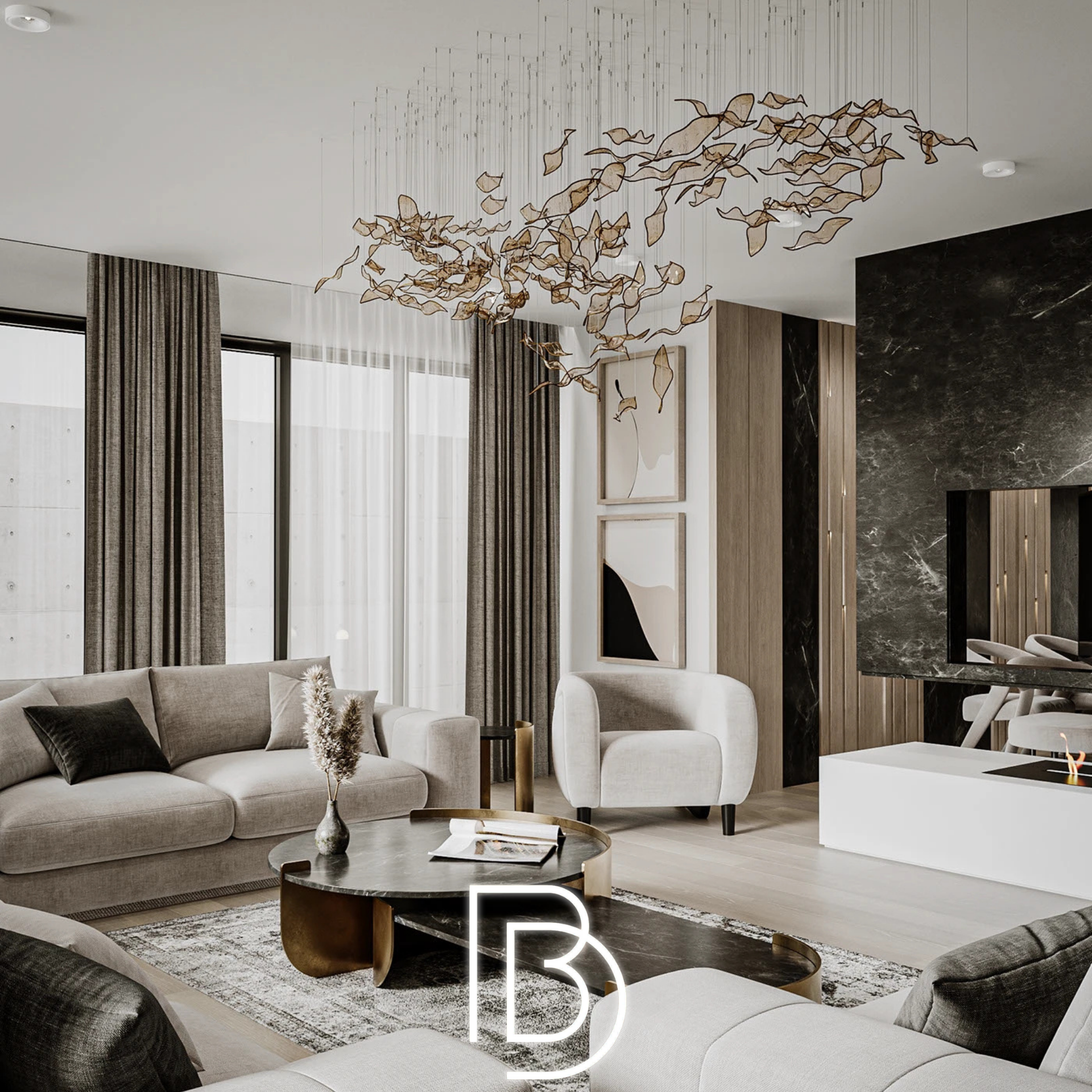 nội thất phong cách contemporary