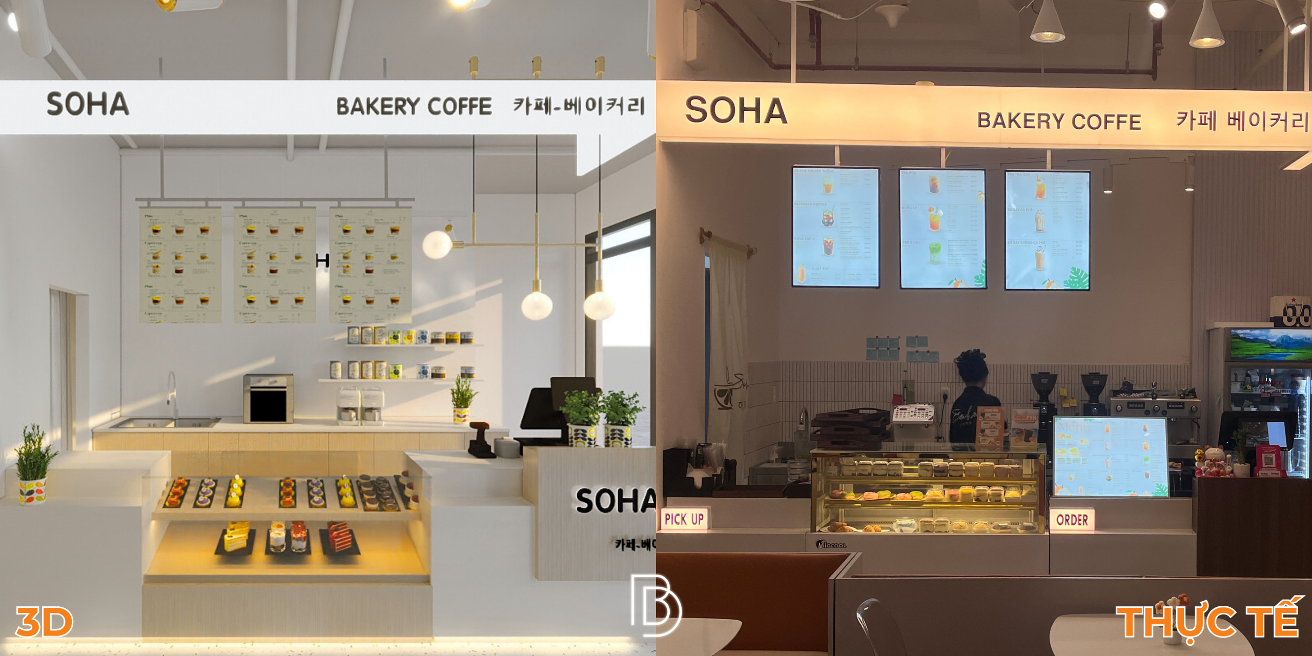 Thi công nội thất quán cà phê