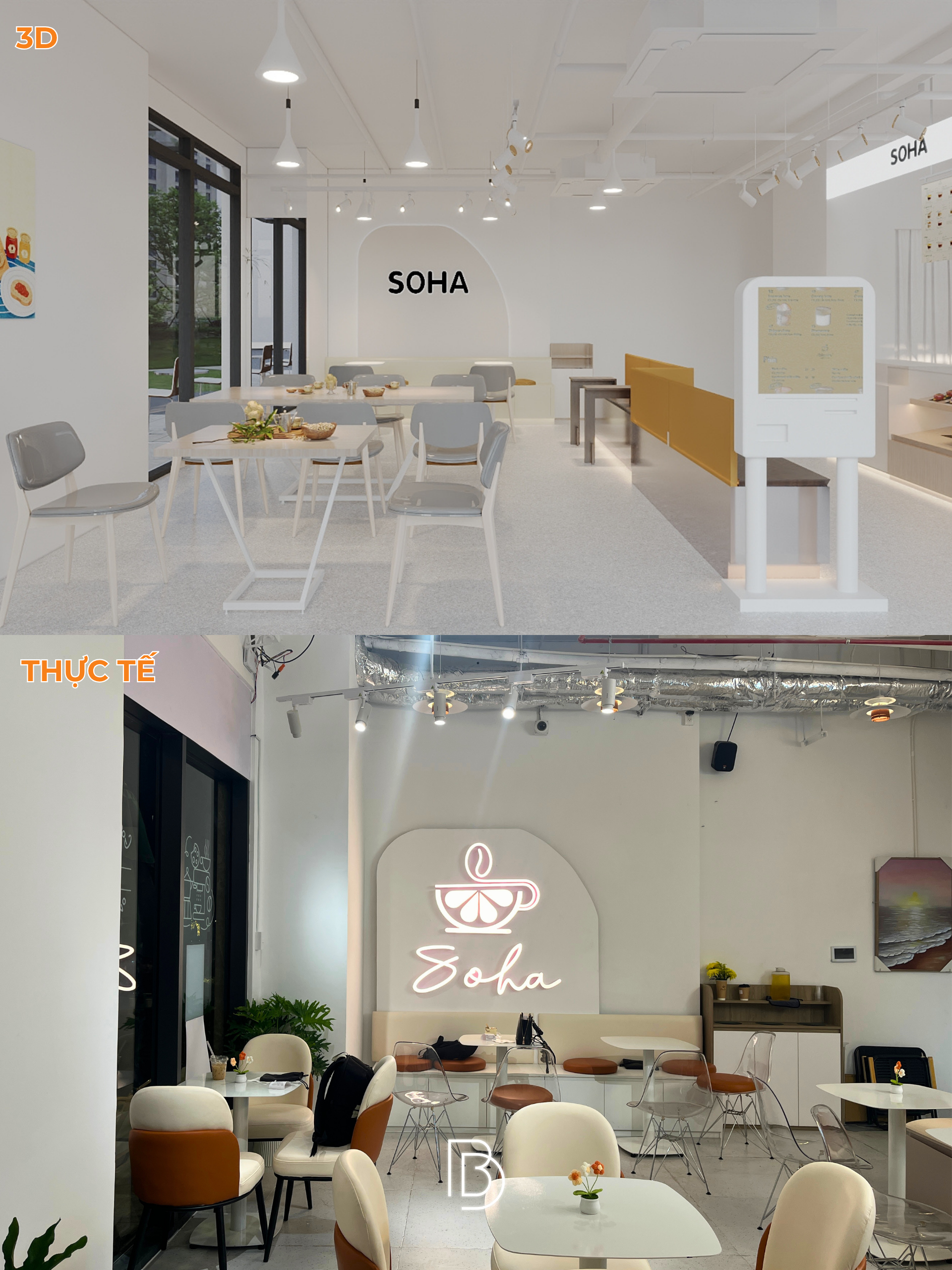 thi công nội thất quán cà phê 