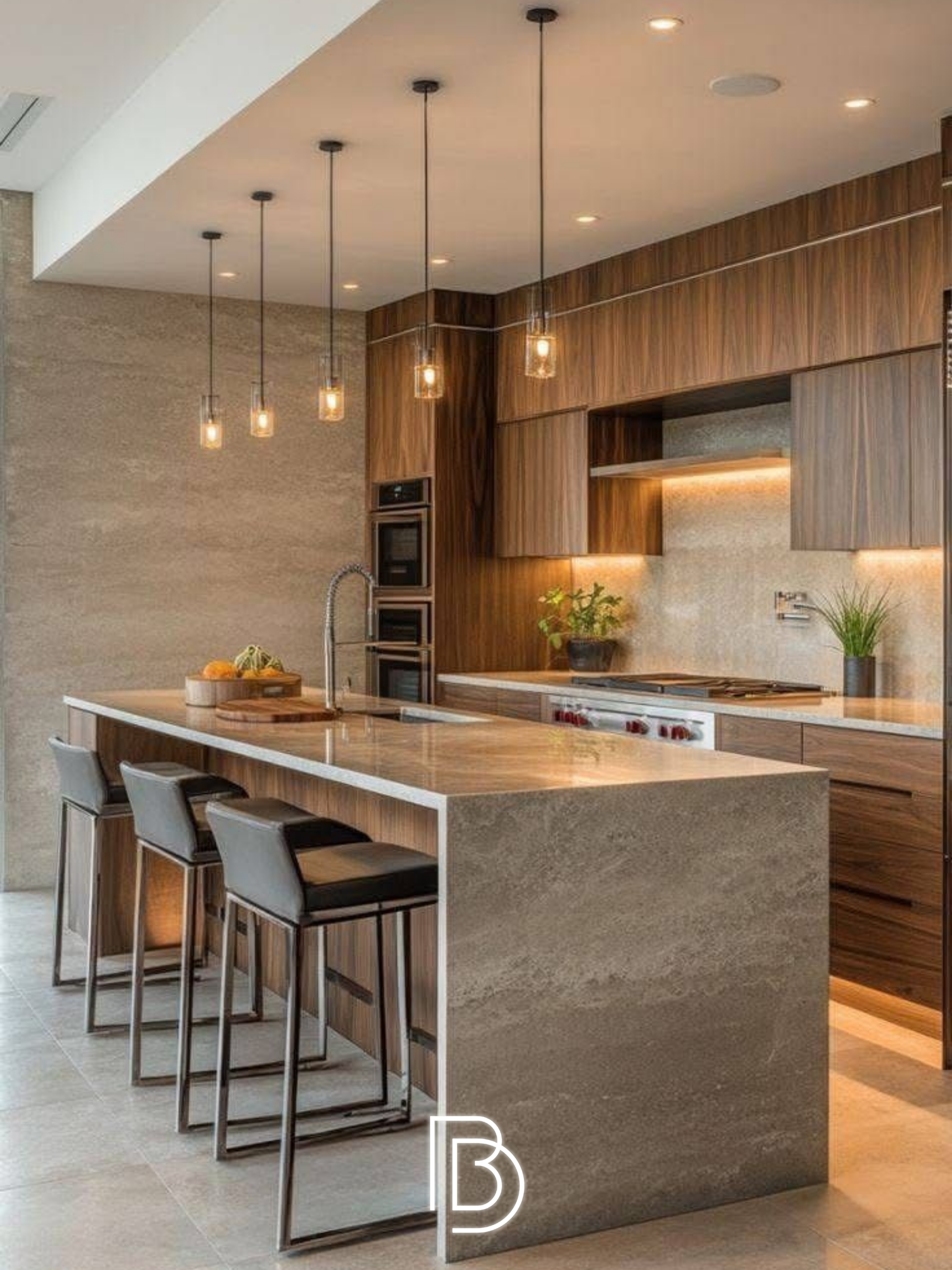 thiết kế không gian bếp