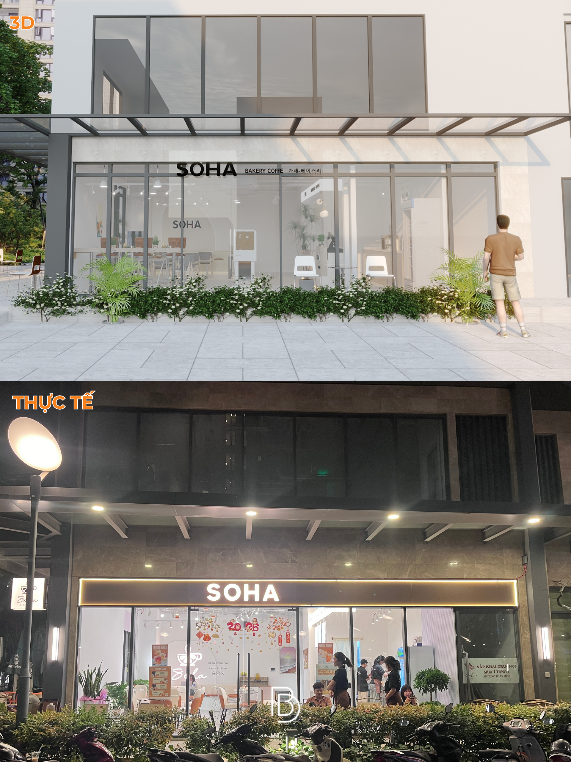 thi công nội thất quán cà phê