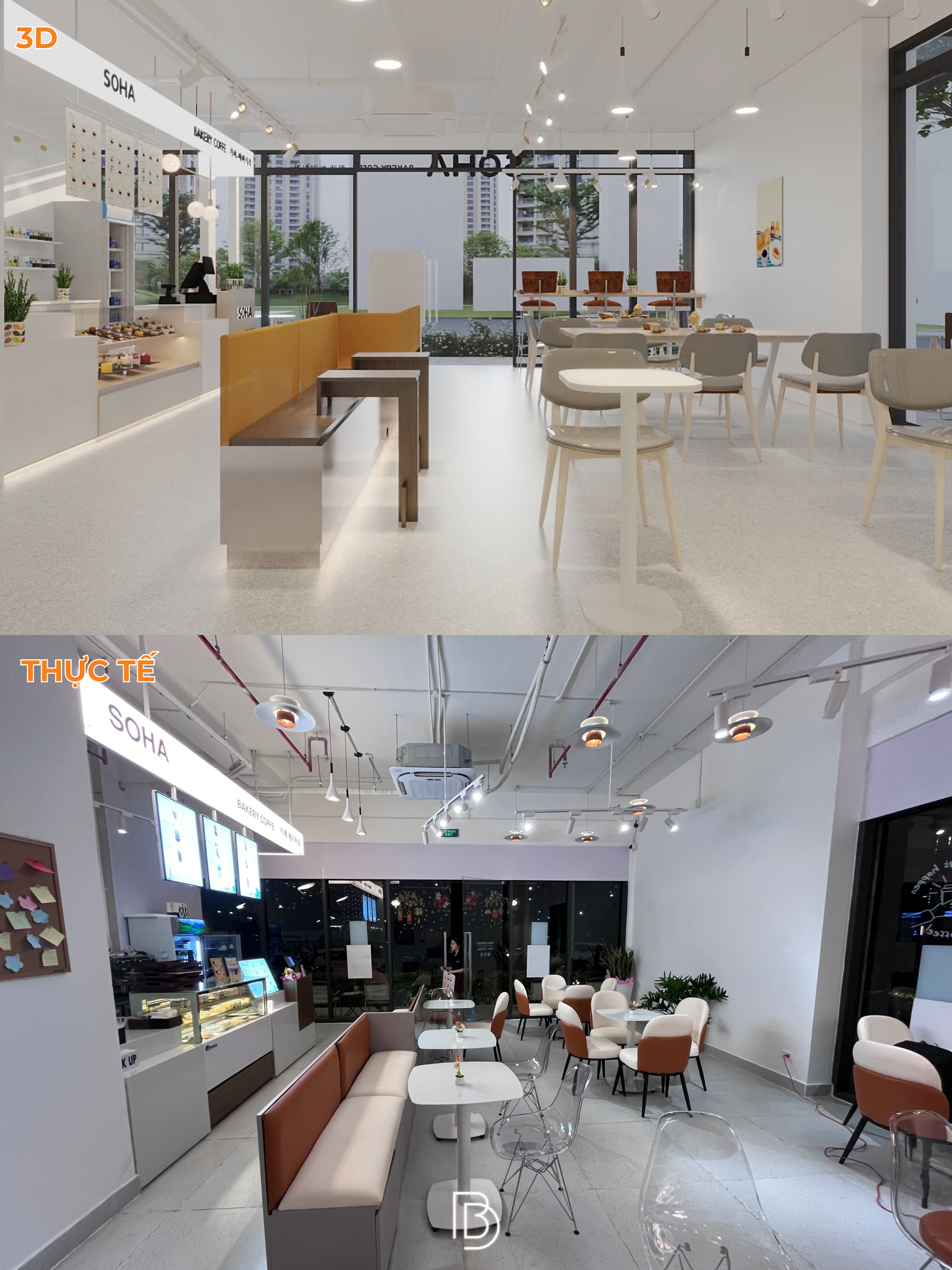 thi công nội thất quán cà phê