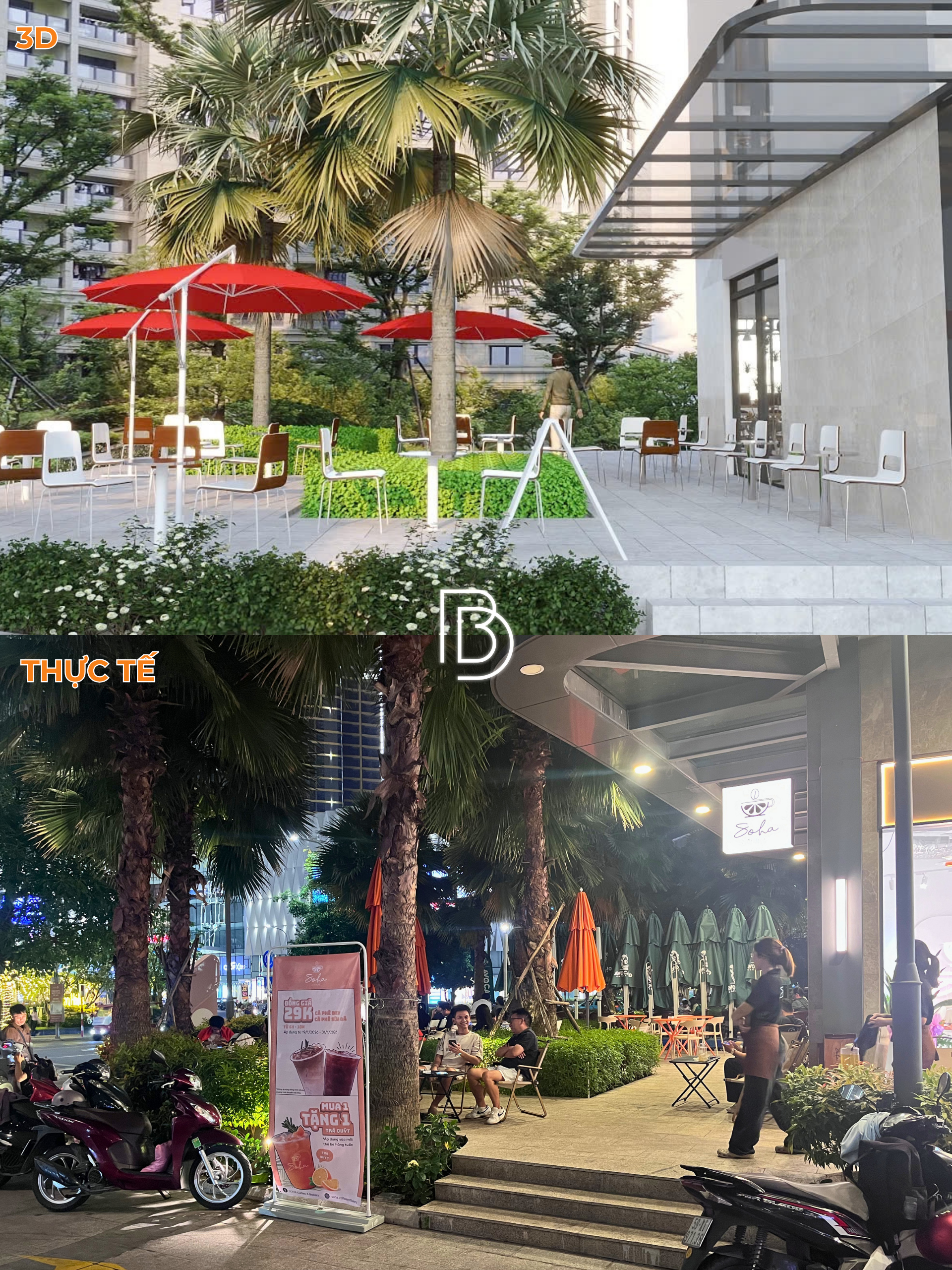 thi công nội thất quán cà phê