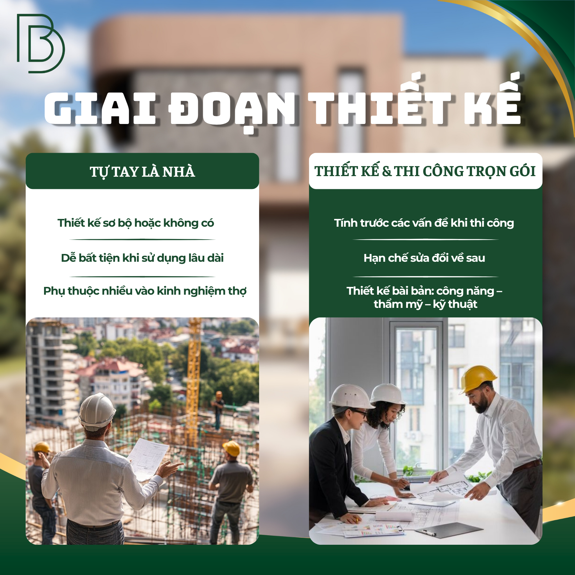 Giai đoạn thiết kế trong dịch vụ thiết kế thi công nhà trọn gói