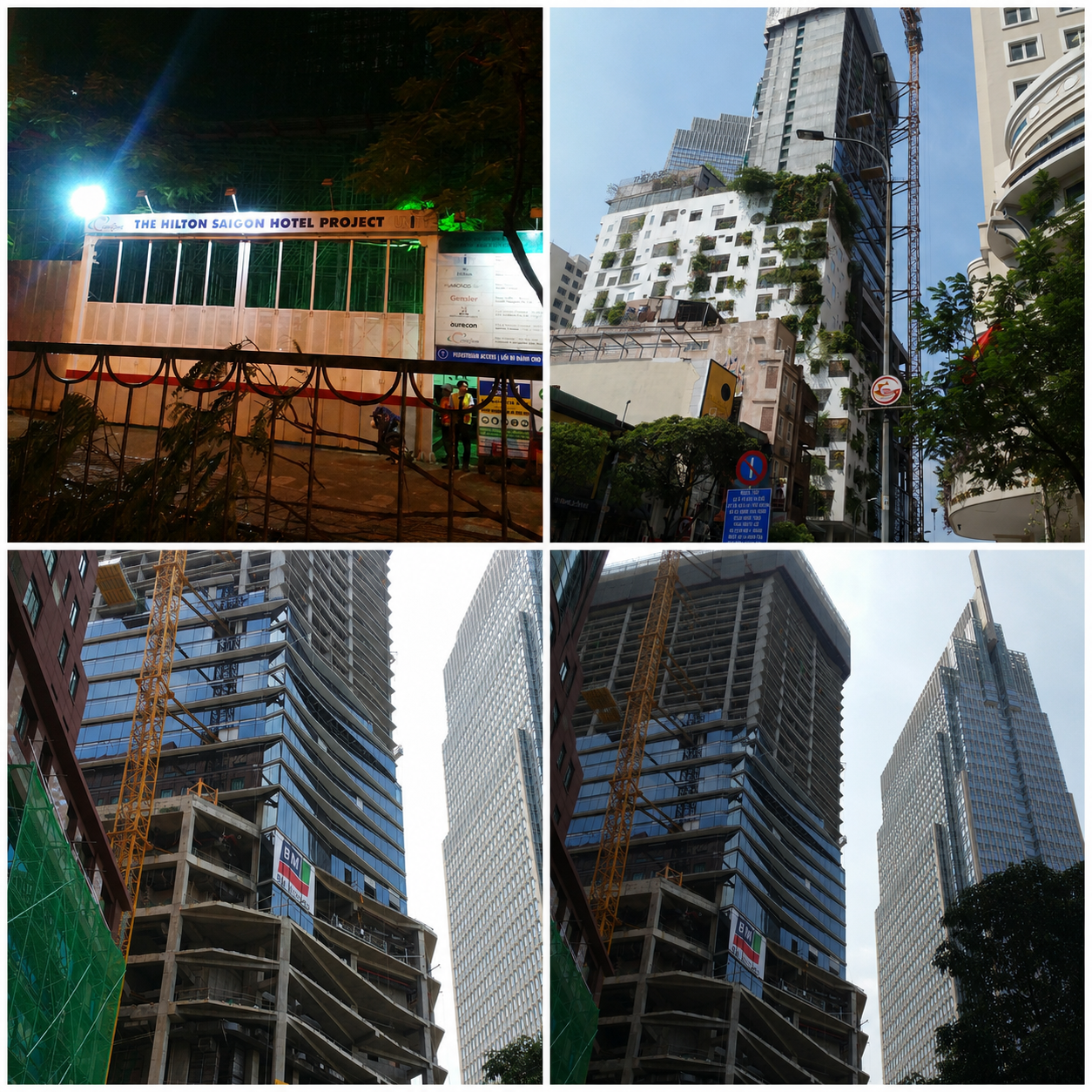 Hình ảnh thi công thực tế dự án Hilton Saigon